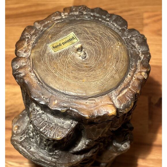 Vintage Gunter Kerzen Candle- Old Man In Tree Trunk Design- Unused Handmade - Picture 8 of 9
